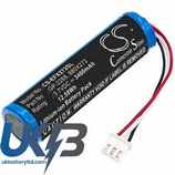 EXFO 01WQ0037-09 Compatible Replacement Battery