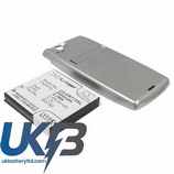 SONY ERICSSON LT15i Extended Battery With Silver Back Cover Compatible Replacement Battery