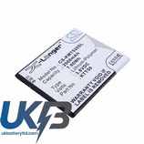 KAZAM KTT50 KTT50-GHABD002643 Tornado 2 Tornado2 5.0 Compatible Replacement Battery