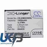 KAZAM KAX35 Trooper X3.5 Compatible Replacement Battery