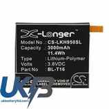 LG BL-T16 EAC62718201 G Flex 2 H950 H955 Compatible Replacement Battery