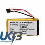 MOTOROLA 61638C Compatible Replacement Battery