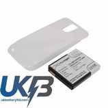 SAMSUNG Galaxy S IIX Extended With White Back Cover Compatible Replacement Battery