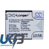 TCL TLi015JA Compatible Replacement Battery
