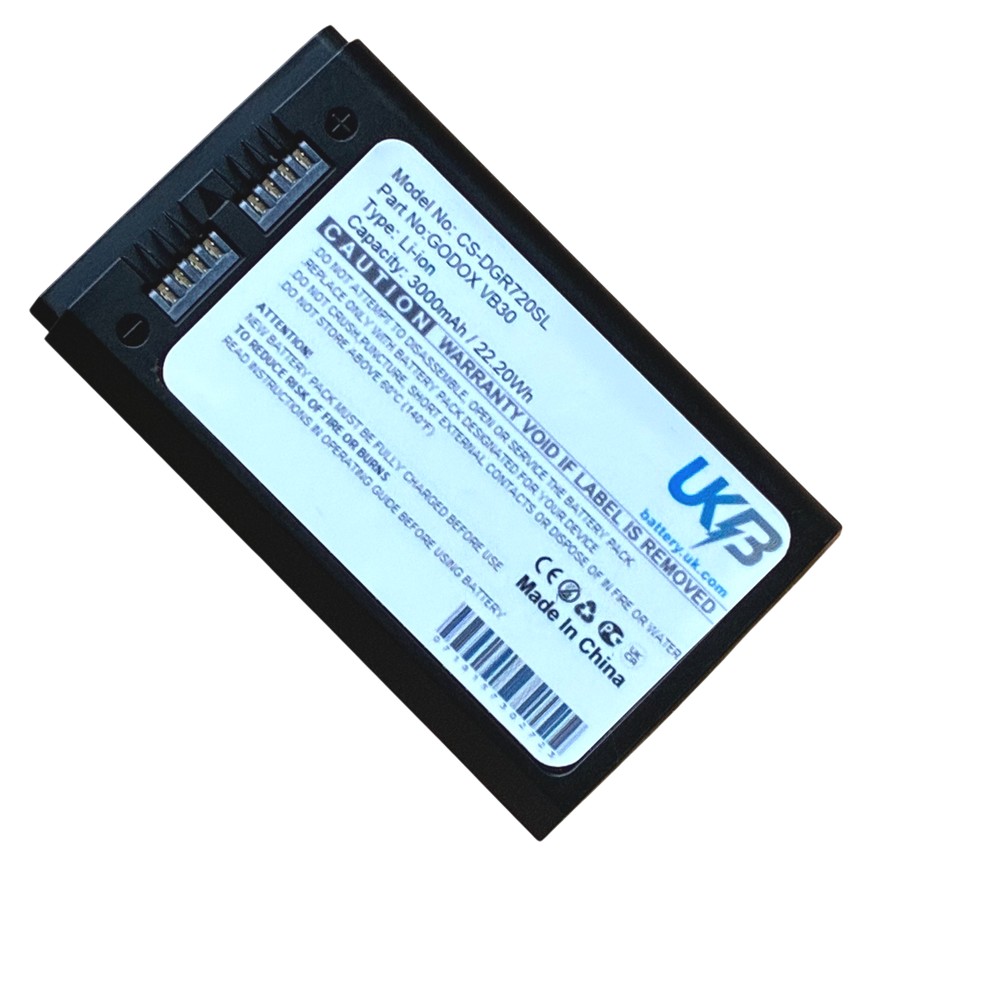 Replacement Battery for GODOX VB30 V1 Pro V850 Ⅲ V860 Ⅲ MF-R76 Ring 72 AD100 Pro