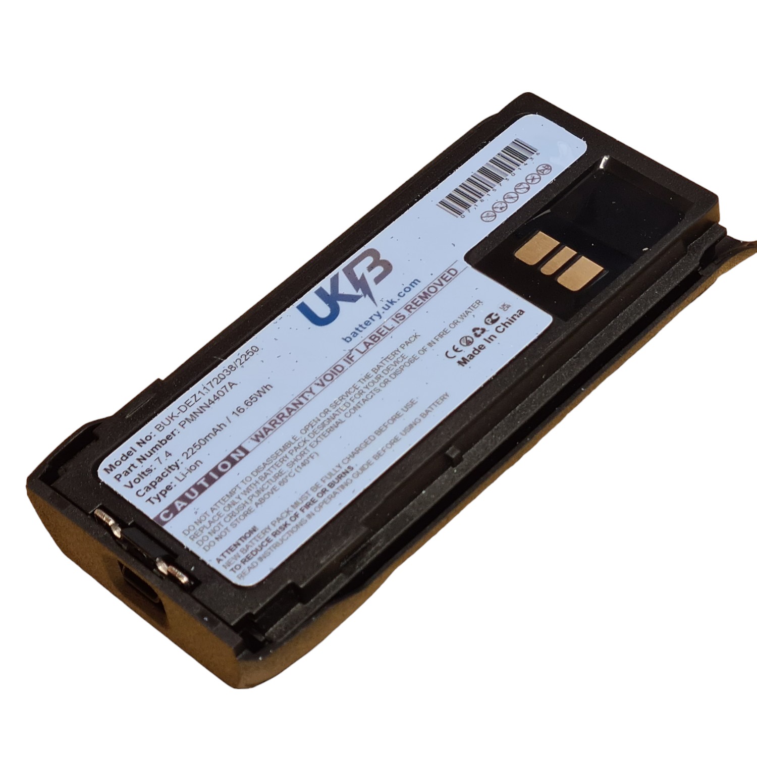 Replacement Battery for Motorola PMNN4807 PMNN4807A PMNN4808 PMNN4809 PMNN4810 PMNN4809A PMNN4810A