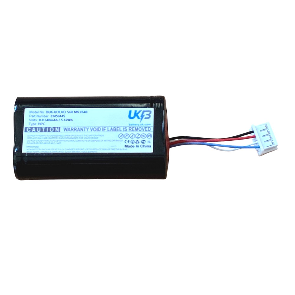 Replacement Battery for VOLVO 31450445 AC15 P0839A C40 S60 S60 MK3 S90 S90 2019 T5 Inscription V60