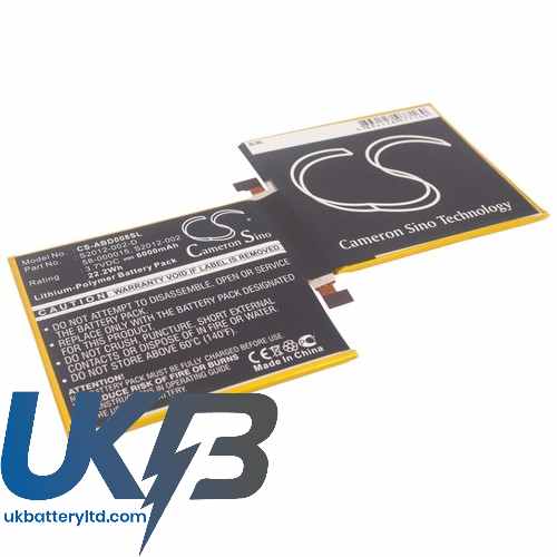 Amazon 58-000015 S2012-002 S2012-002-D 3HT7G GU045RW Kindle Fire 8.9" Compatible Replacement Battery