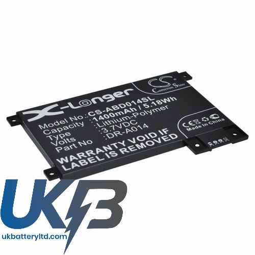 Amazon 170-1056-00 DR-A014 S2011-002-A D01200 Kindle touch Compatible Replacement Battery