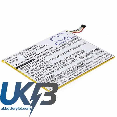Amazon 58-000119 ST10 B00VKIY9RG Kindle Fire HD 10 10.1 Compatible Replacement Battery