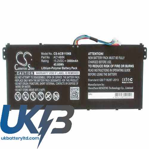 Acer Aspire 7 A717-71G-51MF Compatible Replacement Battery