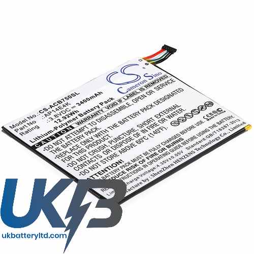 Acer AP14E4K (1ICP4/86/94) KT00104001 Iconia One 7 B1-750 Compatible Replacement Battery