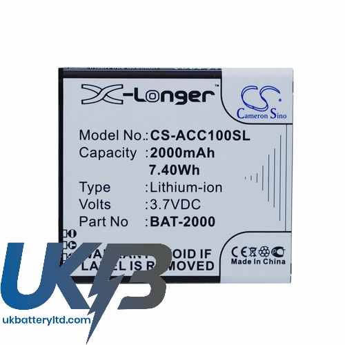 Acer BAT-2000 Liquid C1 Compatible Replacement Battery