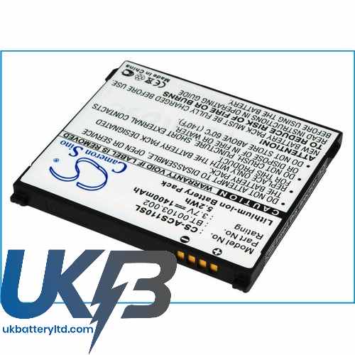 Acer 1UF504553-1-T0582 BT.00103.002 Liquid S110 NeoTouch Compatible Replacement Battery