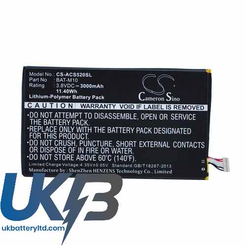 ACER S58A Compatible Replacement Battery