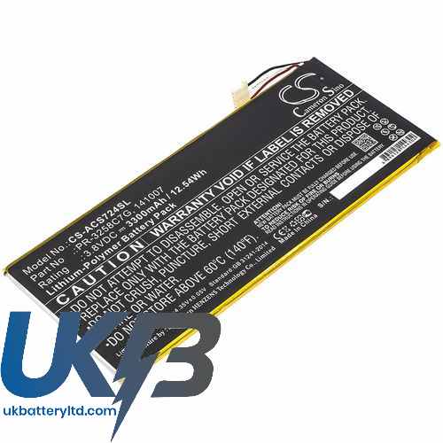 Acer Iconia Talk S Compatible Replacement Battery