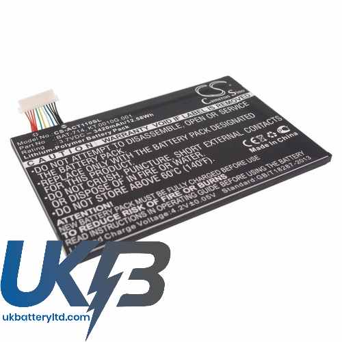 ACER Iconia Tab A110 Compatible Replacement Battery