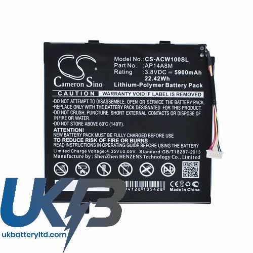 ACER KT.0020G.004 Compatible Replacement Battery