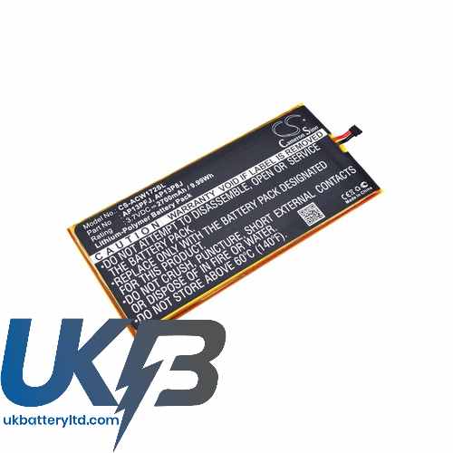 ACER Iconia B1 720 Compatible Replacement Battery