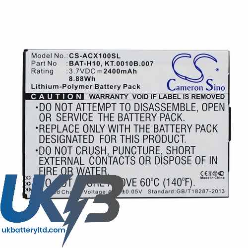 ACER KT.0010B.007 Compatible Replacement Battery
