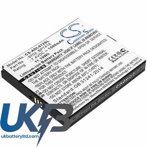 Additel 672 Compatible Replacement Battery