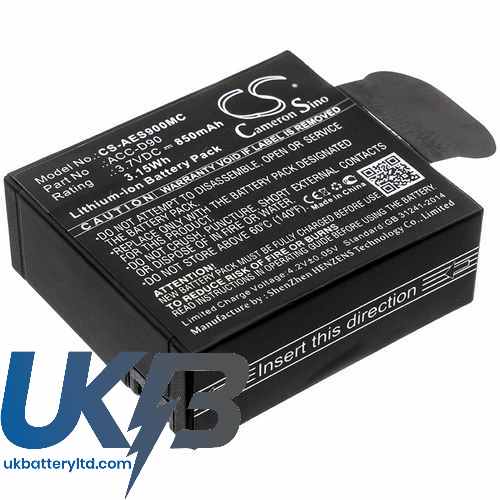 AEE LyfeSilver Compatible Replacement Battery
