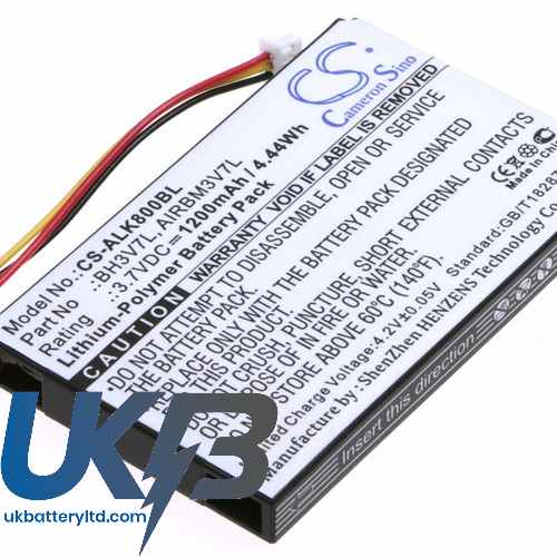 AUTEC BH3V7L Compatible Replacement Battery