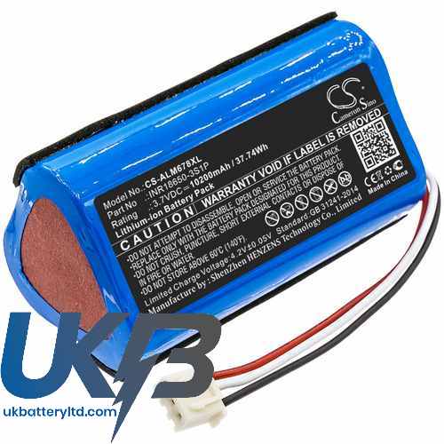 Altec Lansing INR18650-3S1P Compatible Replacement Battery