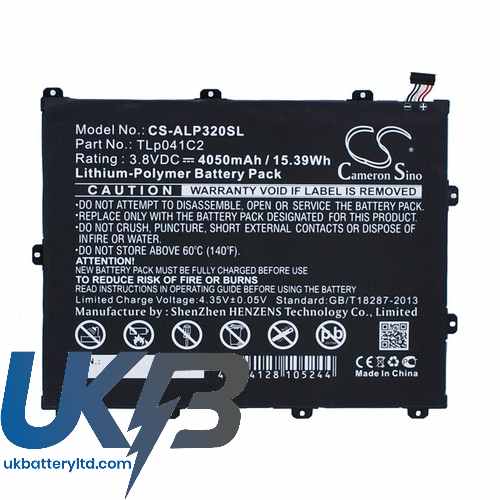 ALCATEL One Touch Hero8 Compatible Replacement Battery