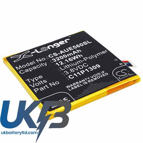 Asus C11P1309 C11P1309(1ICP/5/69/62) Fonepad Note 6 FHD6 ME560CG Compatible Replacement Battery