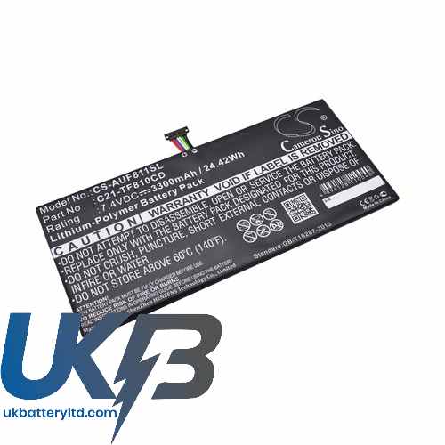 Asus 0B200-00090000 0B200-00100100 C21-TF810CD VivoTab TF810CD Compatible Replacement Battery