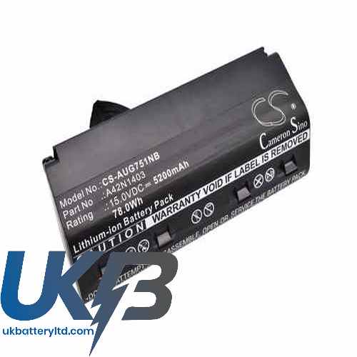 Asus G751JM Compatible Replacement Battery