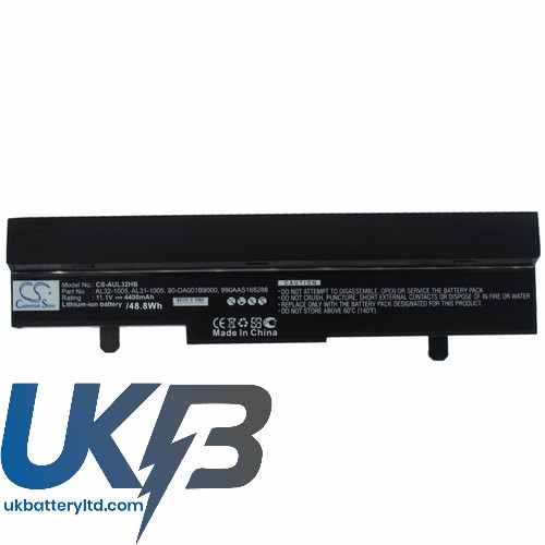 ASUS Eee PC 1005PE PU27 BK Compatible Replacement Battery