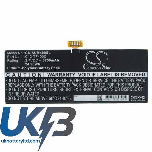 Asus C12-TF400C VivoTab Smart ME400C Compatible Replacement Battery