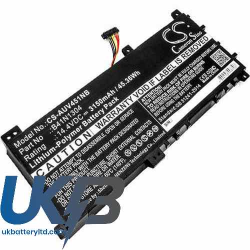 Asus VivoBook V451LA-DS51T Compatible Replacement Battery