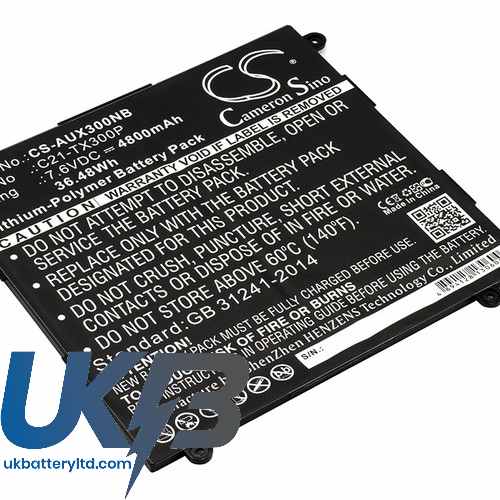 ASUS Transformer Book TX300CA 13.3 Compatible Replacement Battery