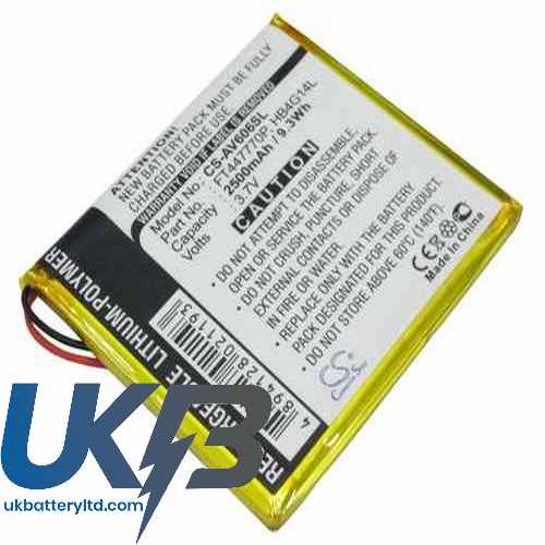 Archos AV605 Wifi 605 GPS 4GB Compatible Replacement Battery