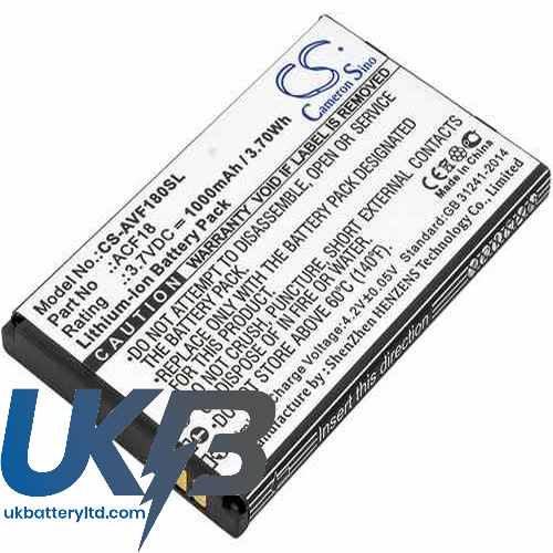 Archos ACF18V2 Compatible Replacement Battery