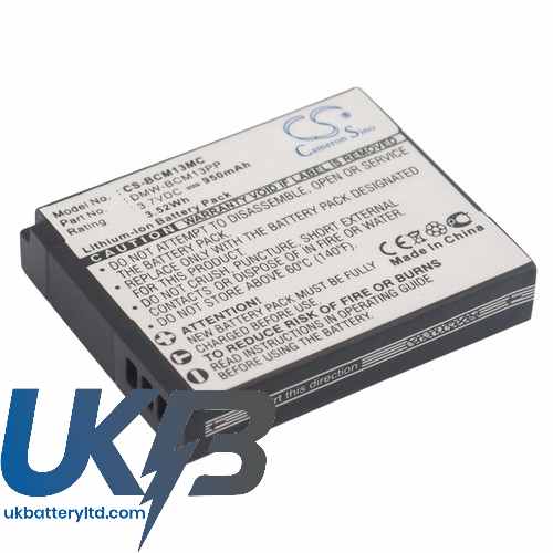 PANASONIC Lumix DMC ZS45K Compatible Replacement Battery