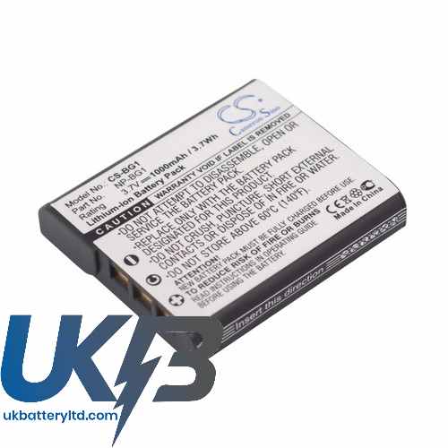 Sony NP-BG1 NP-FG1 Cyber-shot DSC-W170/ DSC-W35 DSC-W50S Compatible Replacement Battery