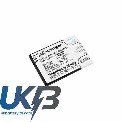 BBK BK-B-32 BK-B-32A i18 i270 i6 Compatible Replacement Battery