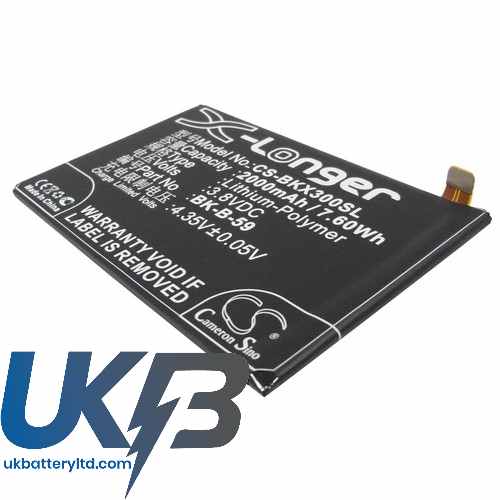 BBK BK B 59 Compatible Replacement Battery