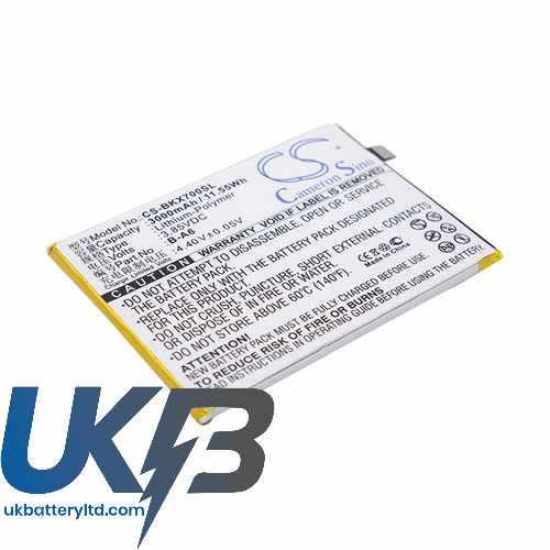 BBK VIVOX7 Dual SIM TD LTE Compatible Replacement Battery