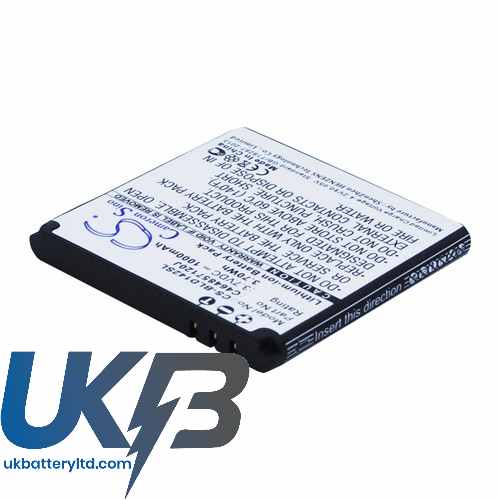 BLU C464857120J D142 DASH JR 4.0 Junior Compatible Replacement Battery