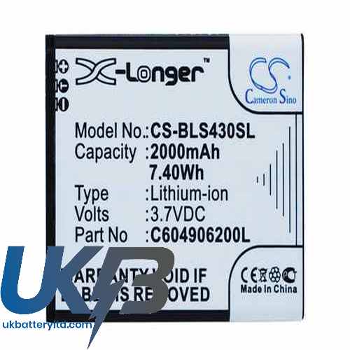 BLU C604905200T Compatible Replacement Battery