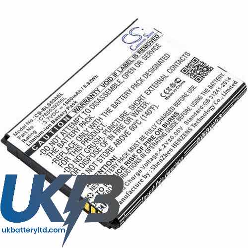 BLU S530 Compatible Replacement Battery