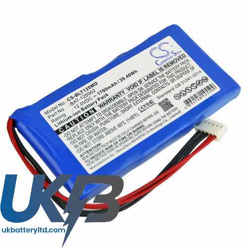 BIOLIGHT BAT-120002 Compatible Replacement Battery