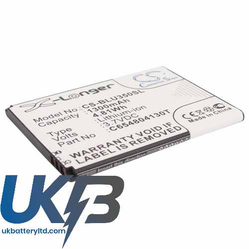 BLU C654804130T Compatible Replacement Battery