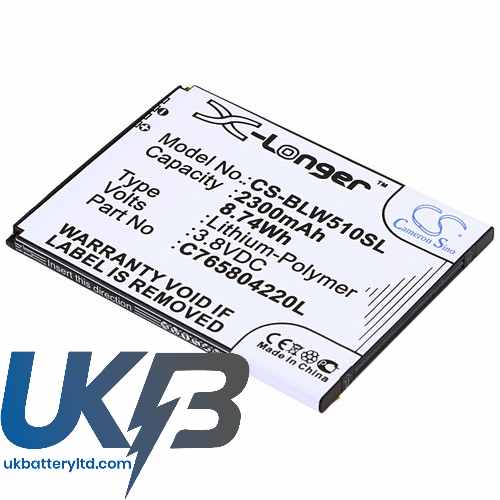 BLU C765804220L W510U Win HD Compatible Replacement Battery