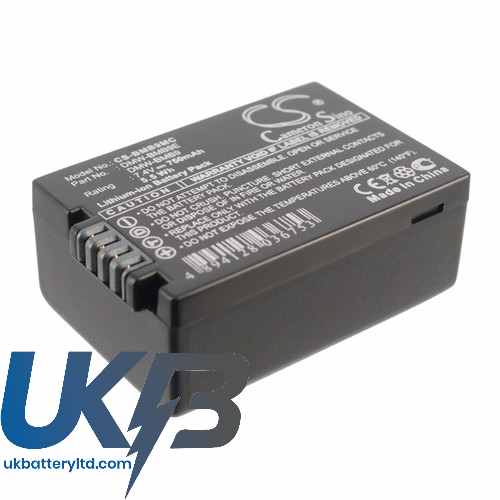 PANASONIC Lumix DMC FZ100 Compatible Replacement Battery